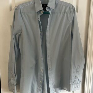 H&M Men's Sky Blue Casual Shirt
